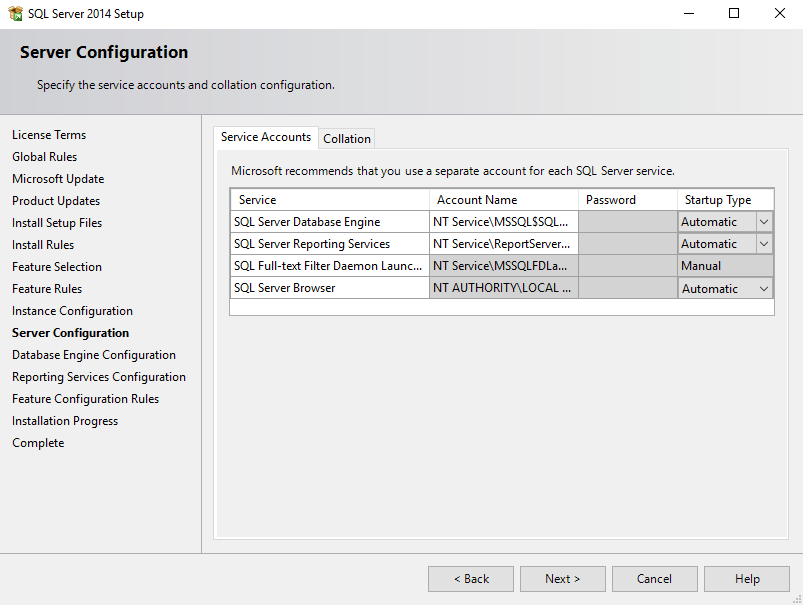 SQL Server install